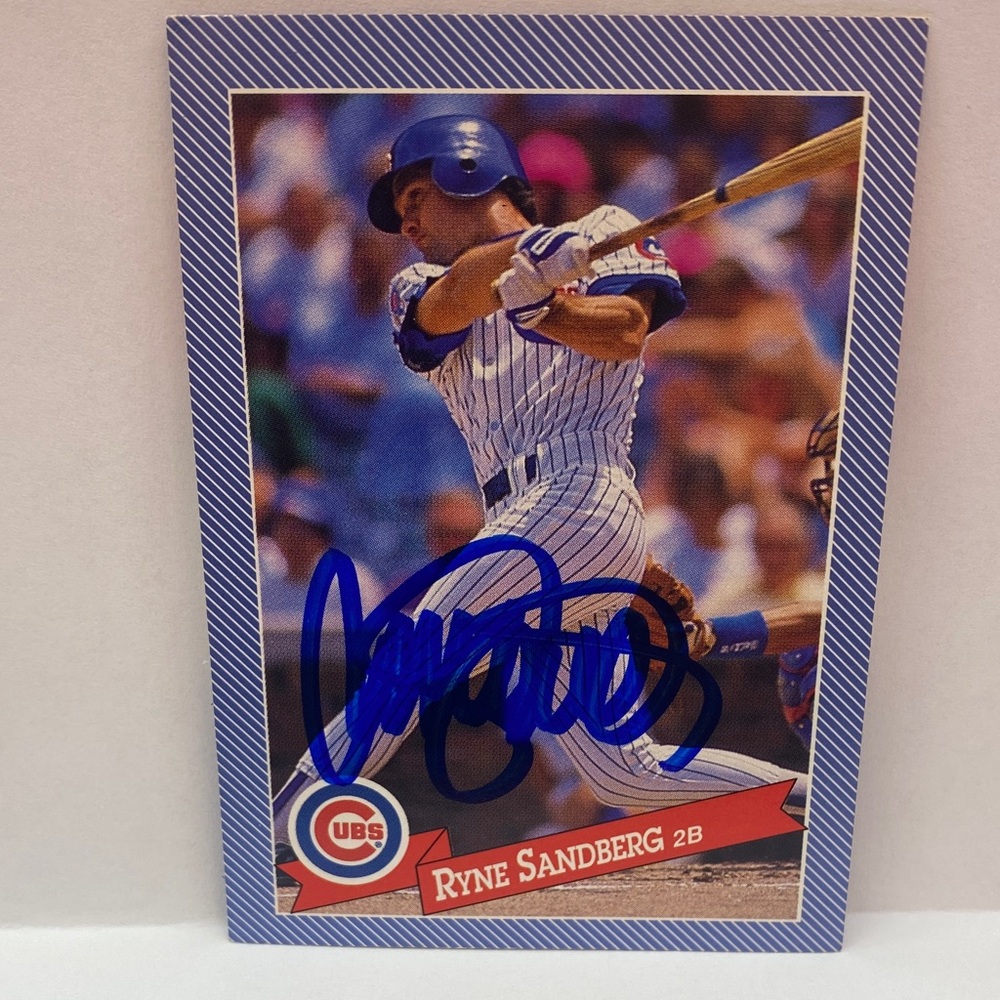1993 Hostess Ryne Sandberg Cubs In Person Autograph (085)